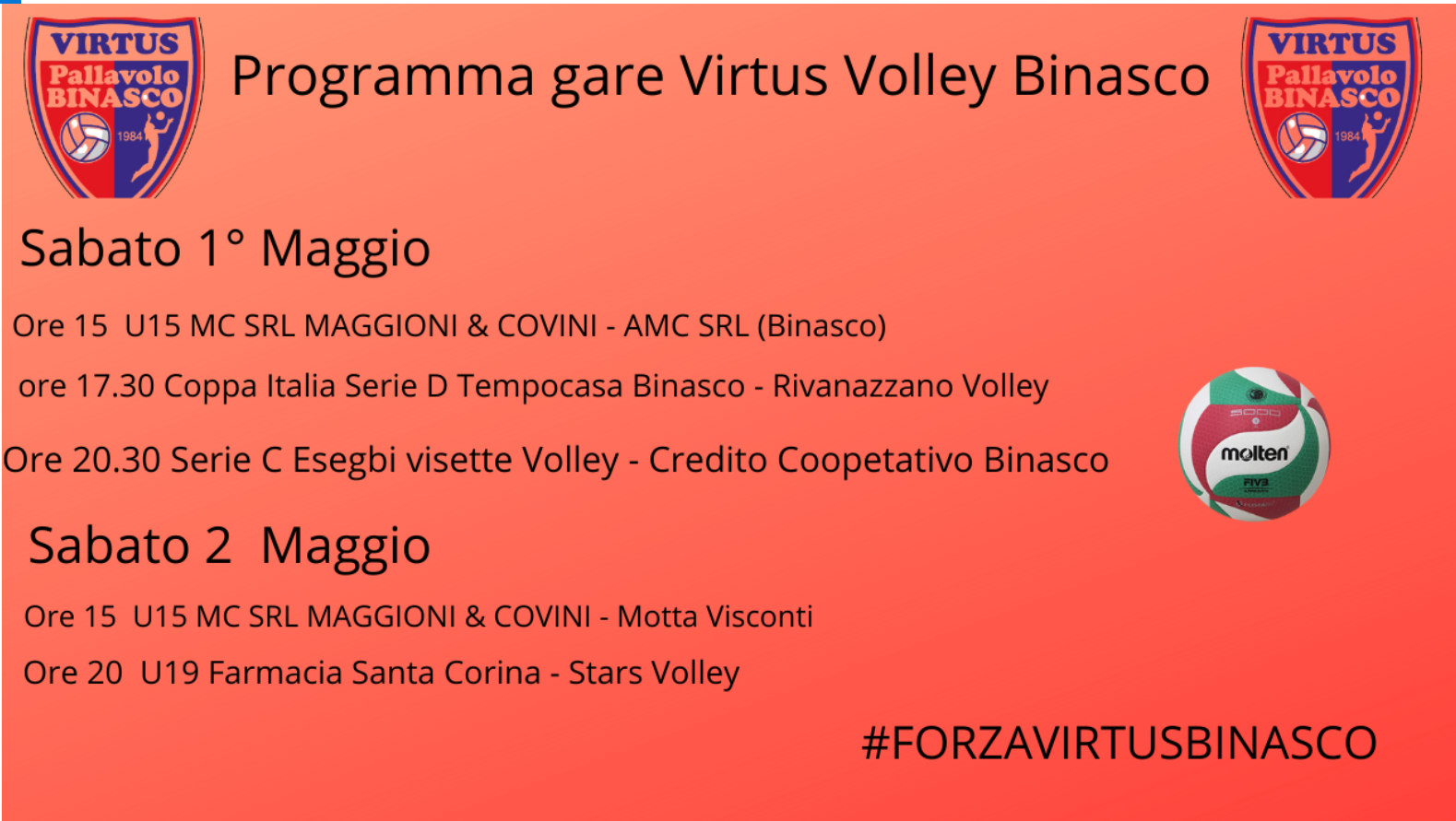 You are currently viewing Il programma del week end in casa Virtus