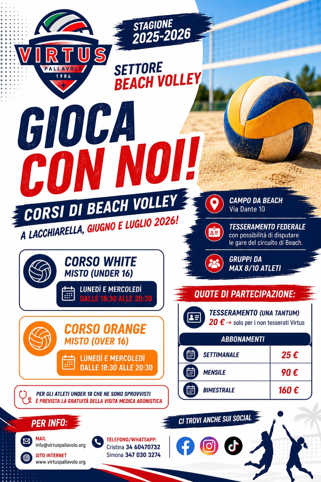 Beach Volley con Virtus Binasco !